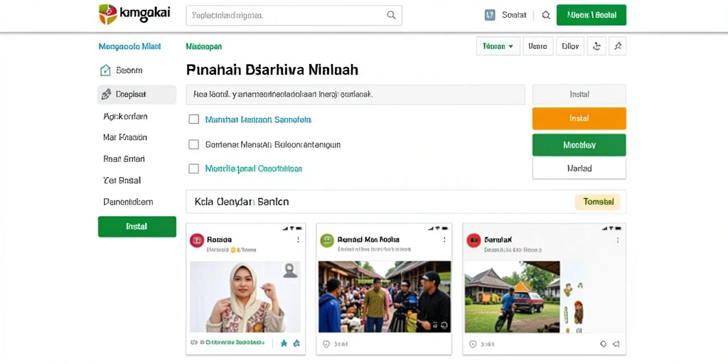 Tangkapan layar menunjukkan fitur interaksi komunitas.
